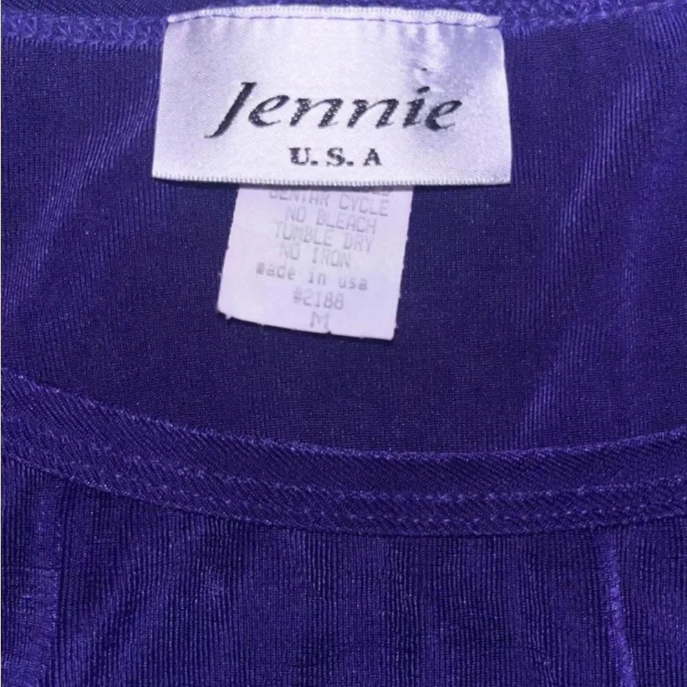 Vintage 80s purple velvet 2-piece set maxi skirt and top with red accents medium